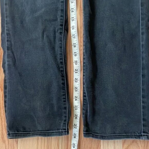 Levi's Jeans Womens 12 Gray Charcoal Mid Rise Skinny Cotton Ladies - Picture 4 of 12